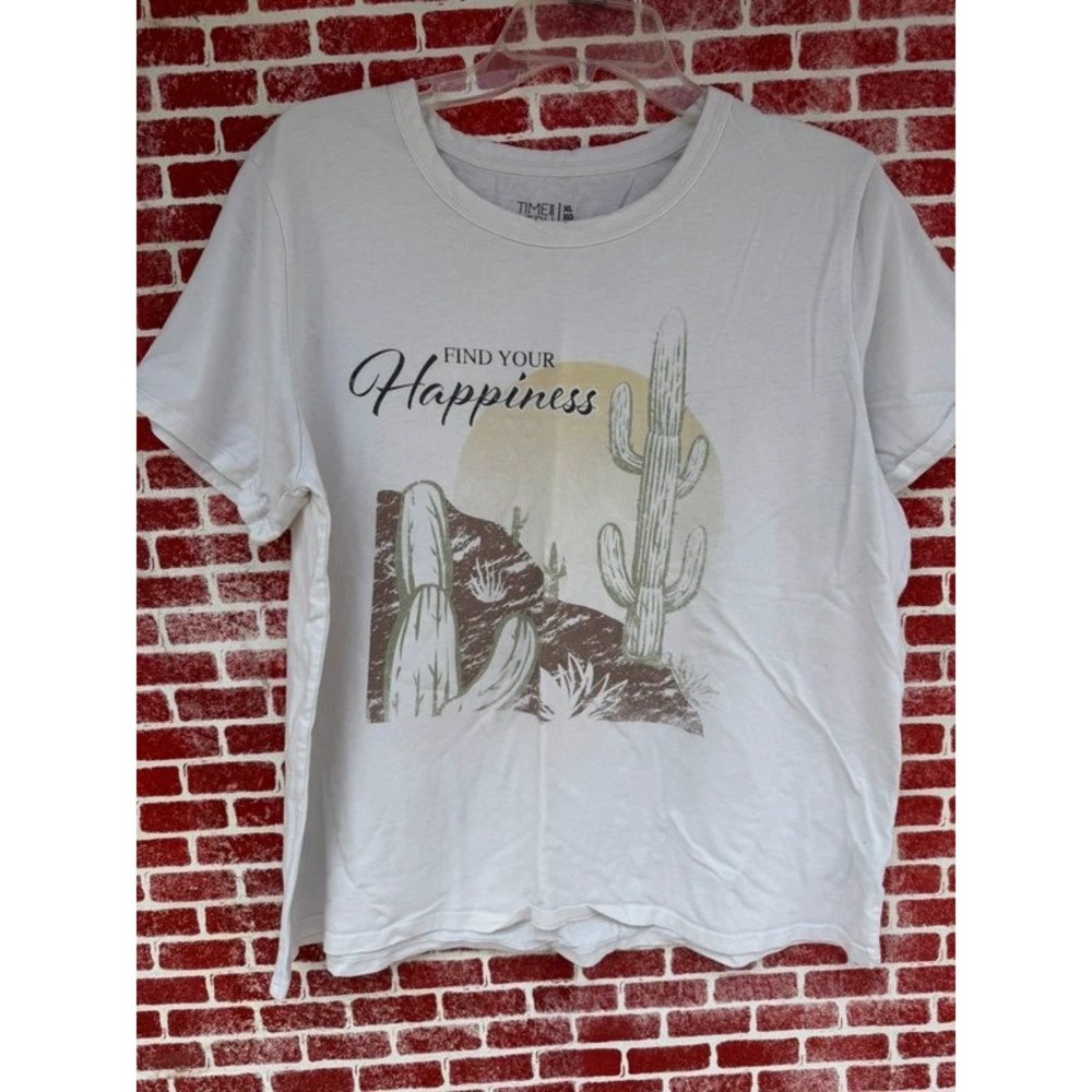 Cactus Graphic T-Shirt Find Your Happiness
